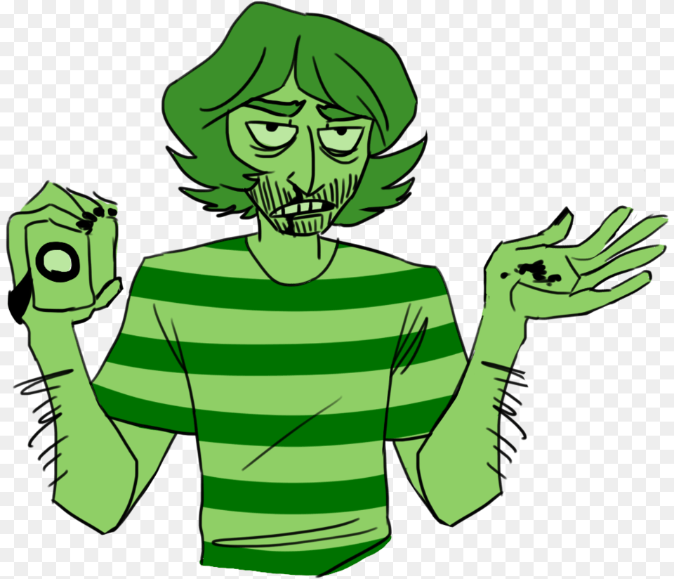 Illustration, T-shirt, Clothing, Green, Person Png Image