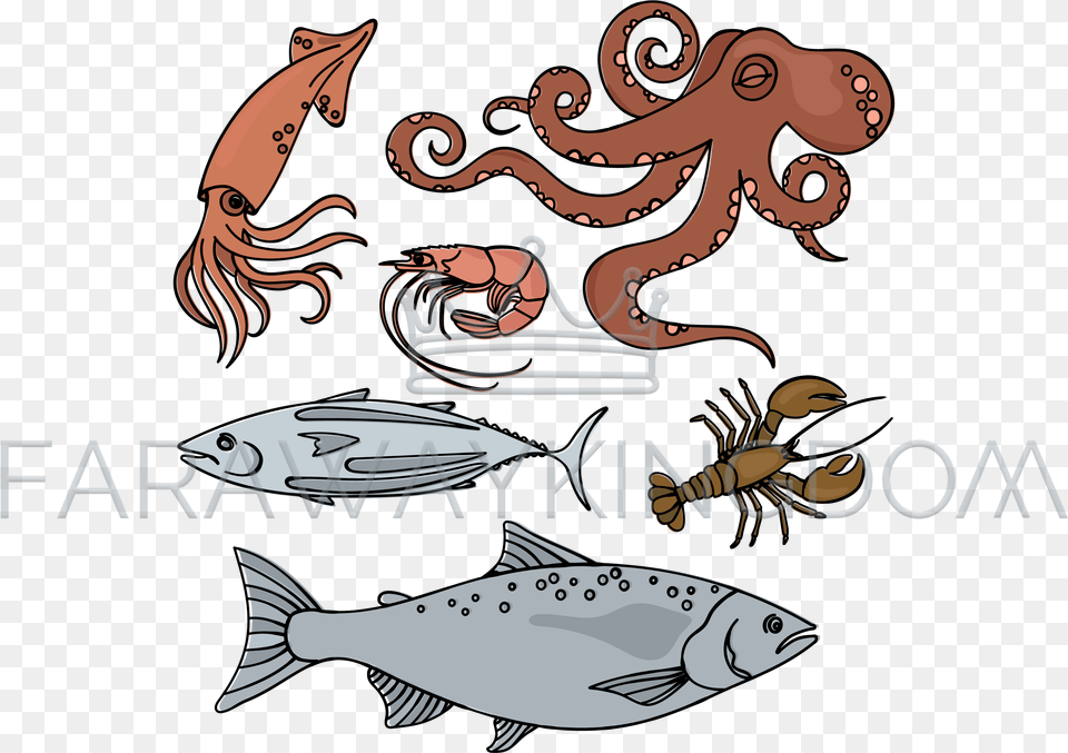 Illustration, Animal, Fish, Sea Life, Tuna Free Transparent Png