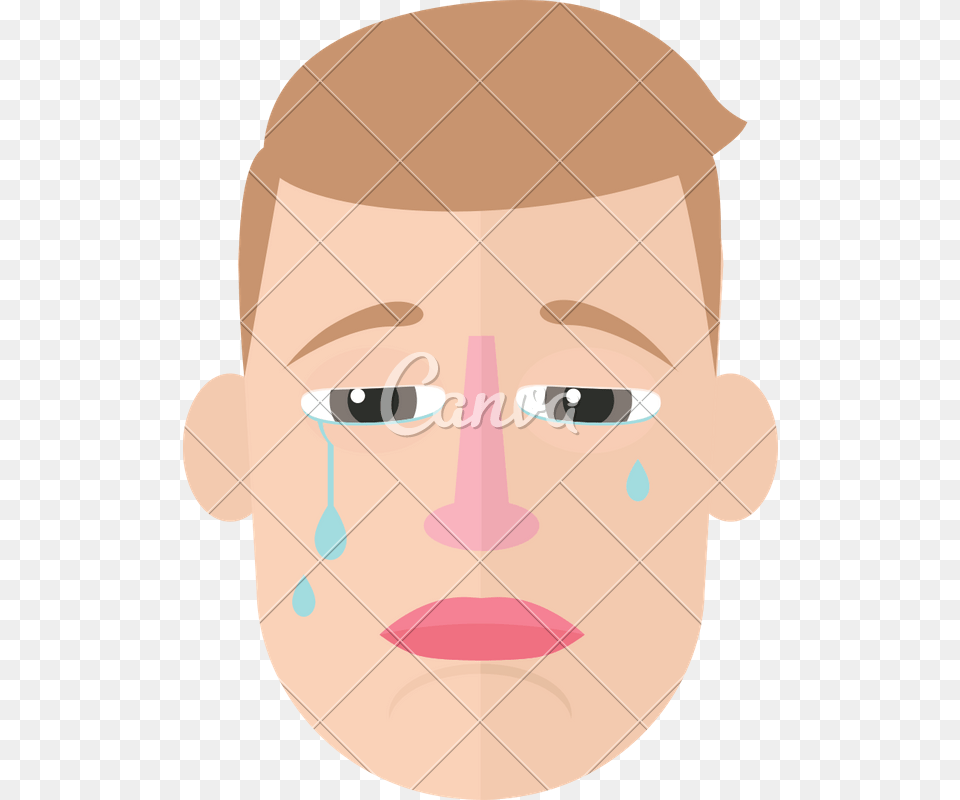 Illustration, Face, Frown, Head, Person Free Png Download
