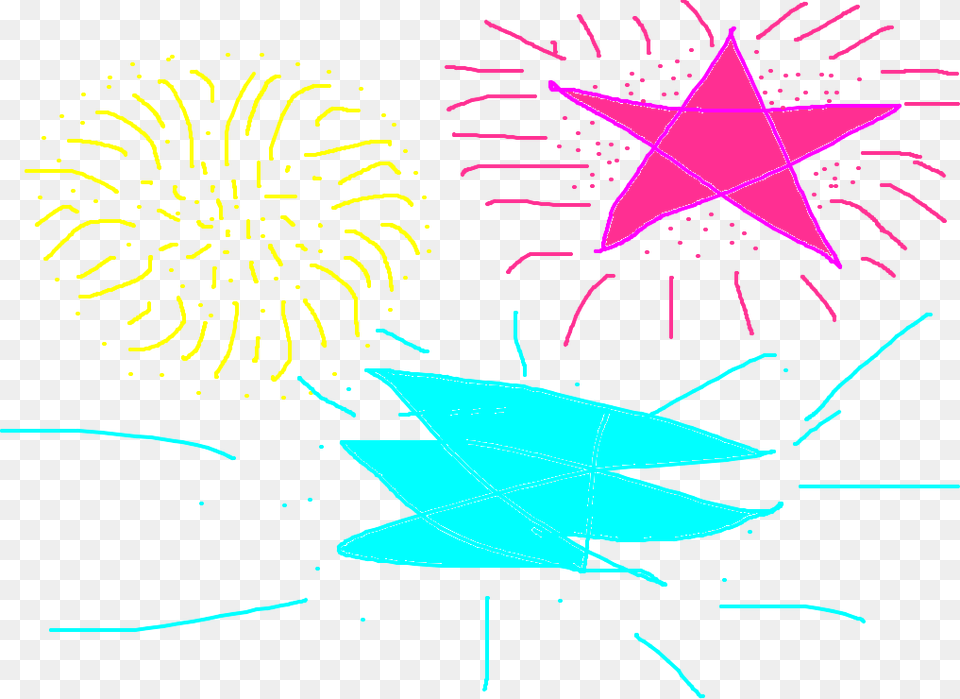 Illustration, Fireworks, Person Free Png Download