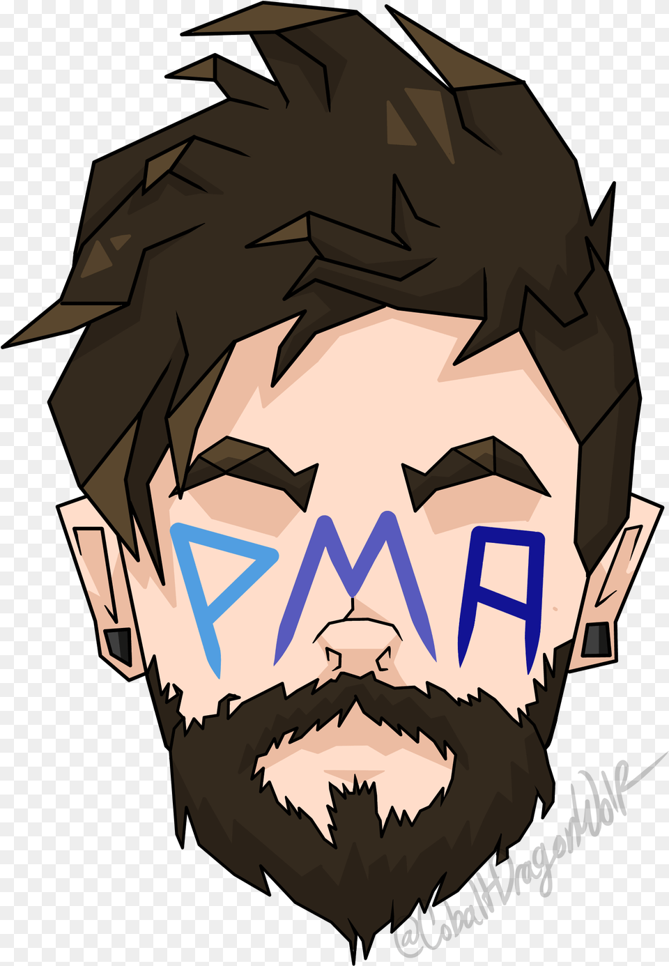 Illustration, Beard, Face, Head, Person Free Png