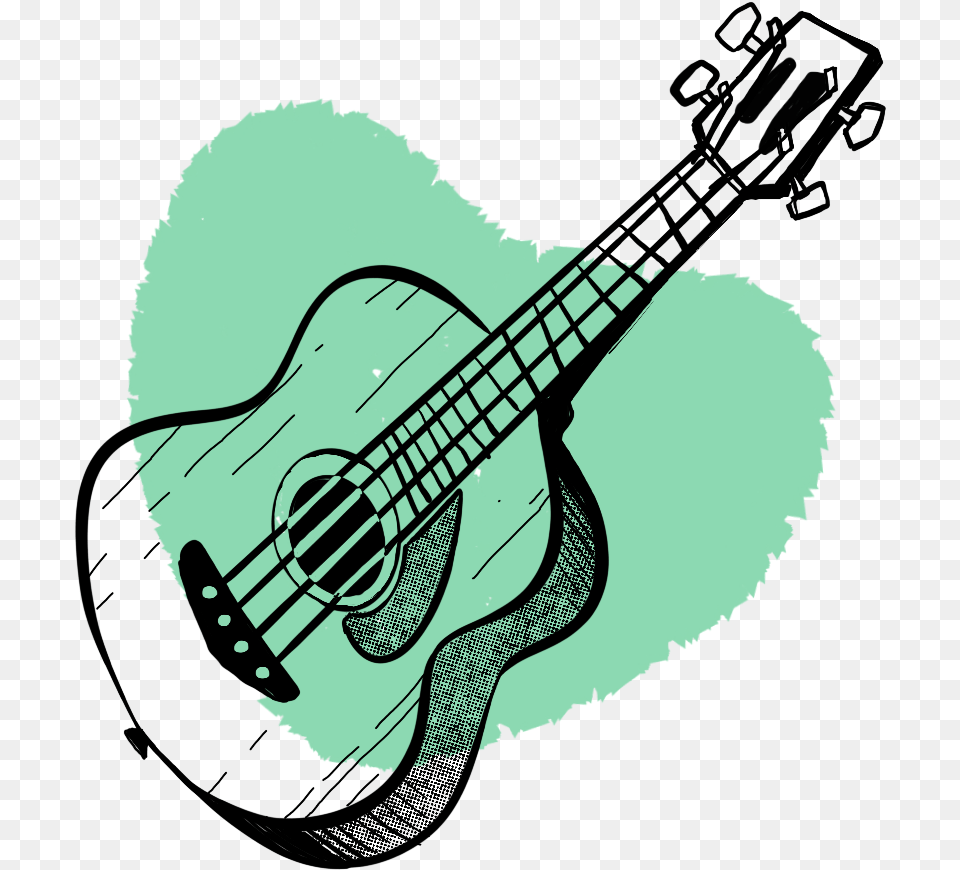 Illustration, Guitar, Musical Instrument, Bass Guitar, Person Png