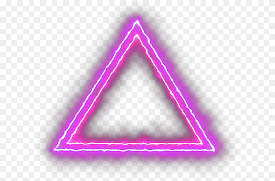 Illustration, Light, Triangle, Purple, Neon Png