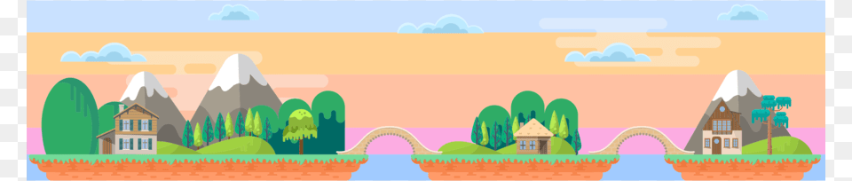 Illustration, Landscape, Nature, Outdoors, Panoramic Free Png