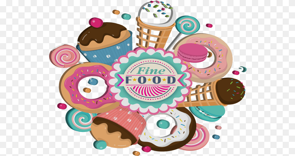 Illustration, Cream, Dessert, Food, Ice Cream Free Transparent Png