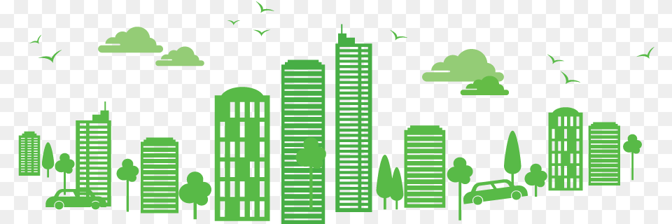 Illustration, Urban, Neighborhood, Metropolis, Green Png