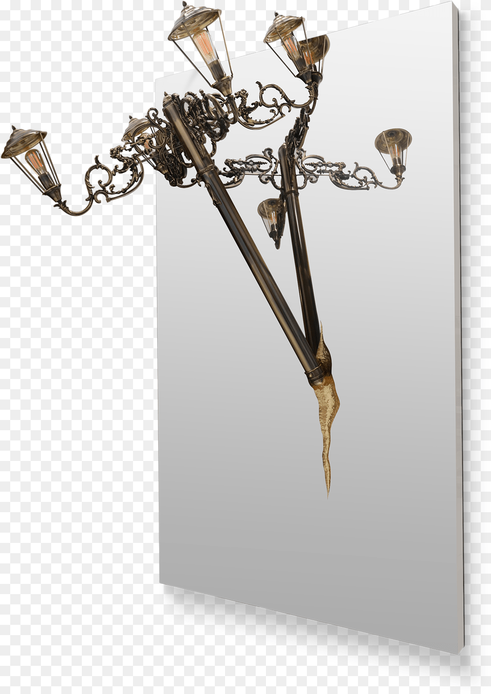 Illustration, Bronze, Chandelier, Lamp Free Png