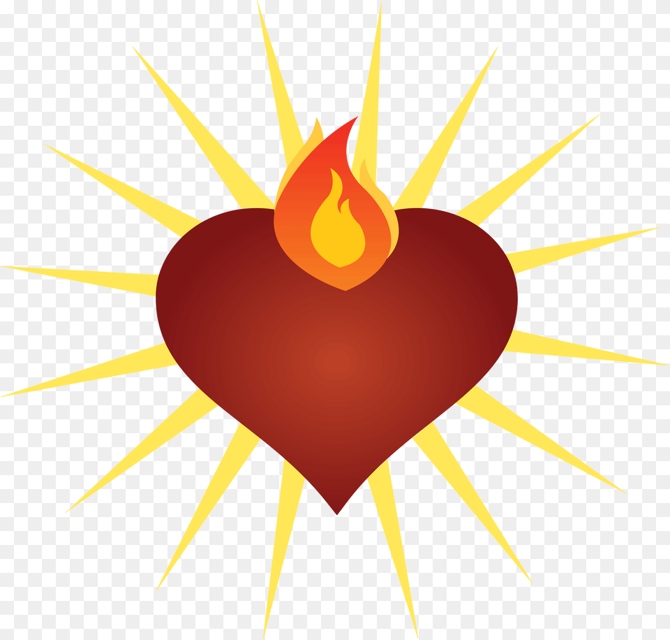 Illustration, Heart, Fire, Flame, Flare Free Transparent Png