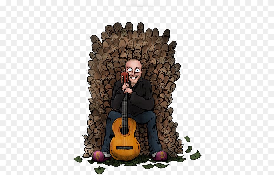 Illustration, Adult, Guitar, Male, Man Free Png