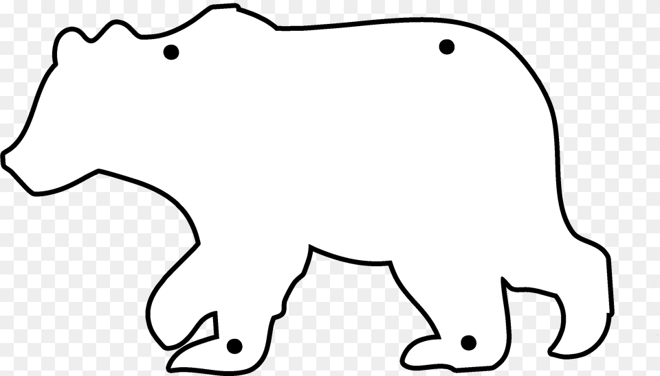 Illustration, Silhouette, Stencil, Animal, Bear Png Image