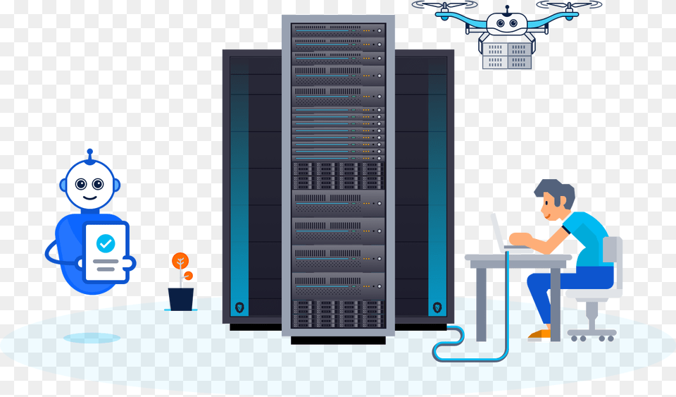 Illustration, Computer, Electronics, Hardware, Server Free Transparent Png