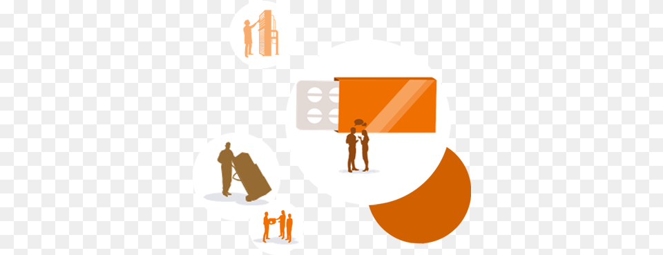 Illustration, Walking, Person, Cleaning, Box Free Png