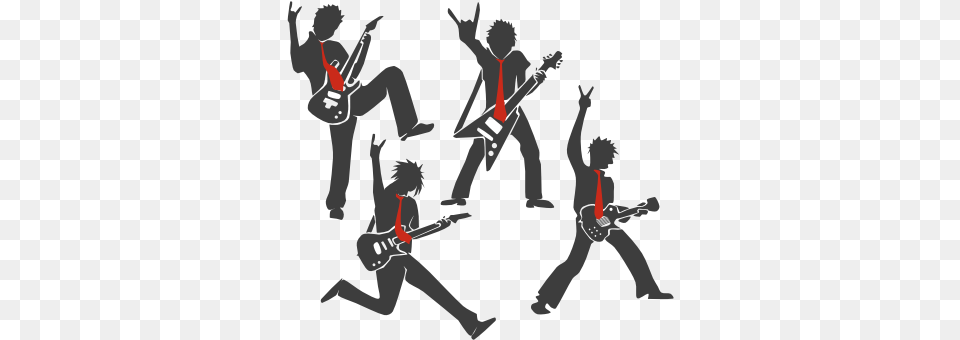 Illustration, Person, Group Performance, Guitar, Musical Instrument Png Image