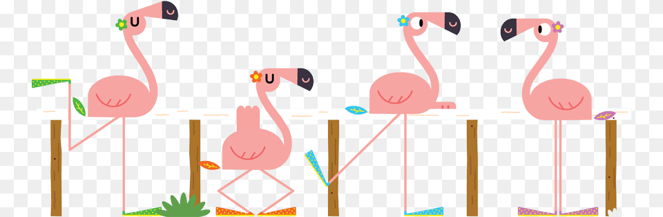 Illustration, Animal, Bird, Flamingo Free Png Download