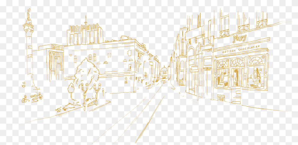 Illustration, City, Road, Street, Urban Png
