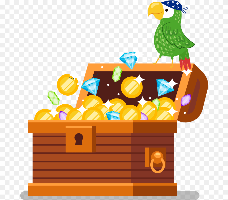 Illustration, Treasure, Animal, Bird Free Png Download