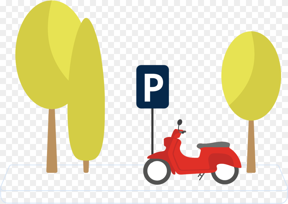 Illustration, Vehicle, Transportation, Scooter, Motorcycle Free Transparent Png