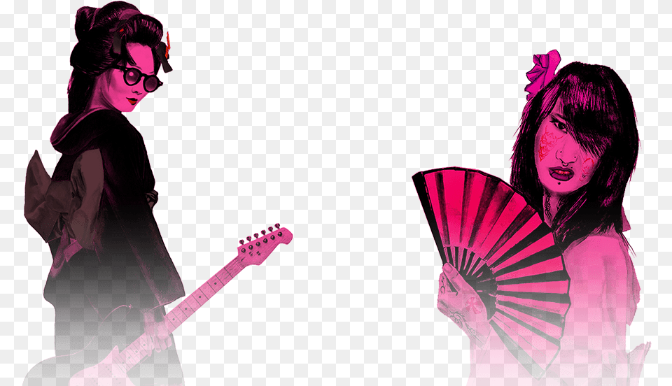 Illustration, Guitar, Musical Instrument, Adult, Female Free Transparent Png