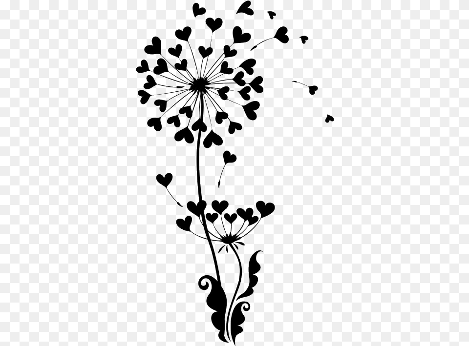 Illustration Dandelion Free Photo Flower Vector Heart, Art, Daisy, Graphics, Plant Png Image