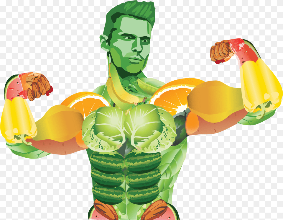 Illustration Download Plant Man Vegan, Adult, Person, Male, Head Free Transparent Png