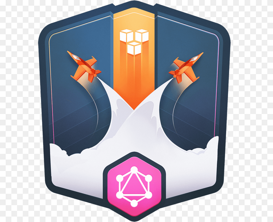 Illustration For Scalable Offline Ready Graphql Applications Emblem, Aircraft, Airplane, Transportation, Vehicle Png