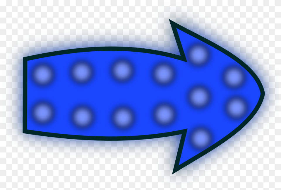 Illustration Of A Blue Arrow, Lighting Png Image
