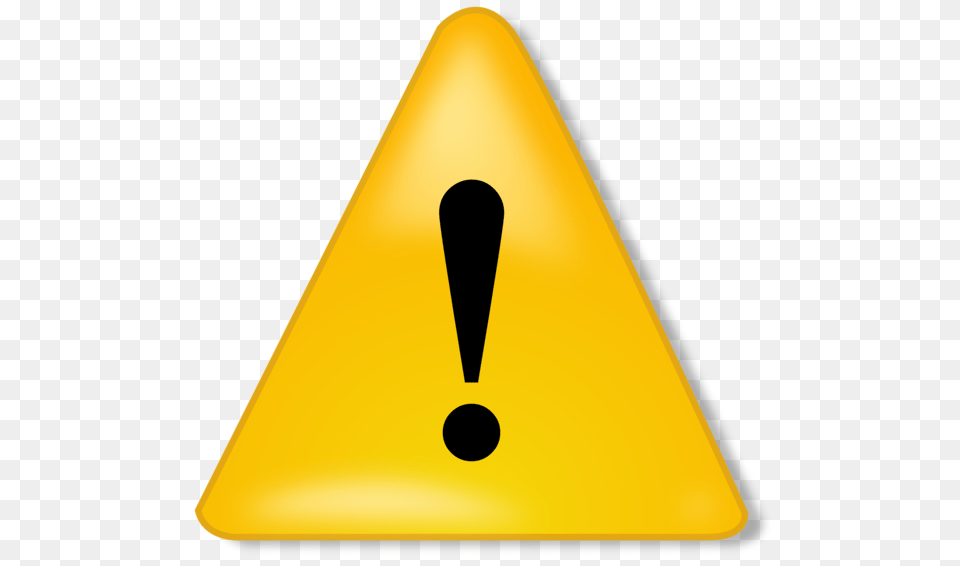 Illustration Of A Caution Symbol, Triangle Free Png