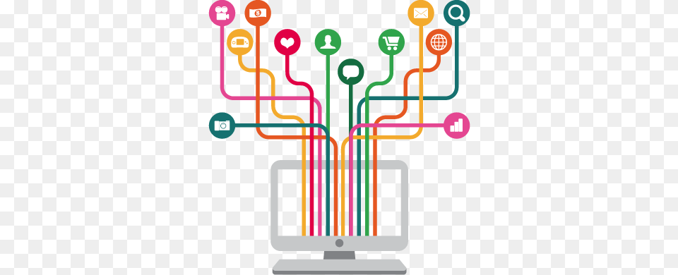 Illustration Of A Computer Tecnologias De E, Wiring, Network, Gas Pump, Machine Free Transparent Png