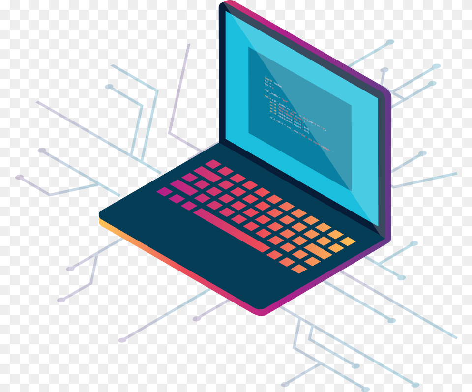 Illustration Of A Laptop Expertise Isometric Illustration, Computer, Electronics, Pc, Computer Hardware Free Transparent Png