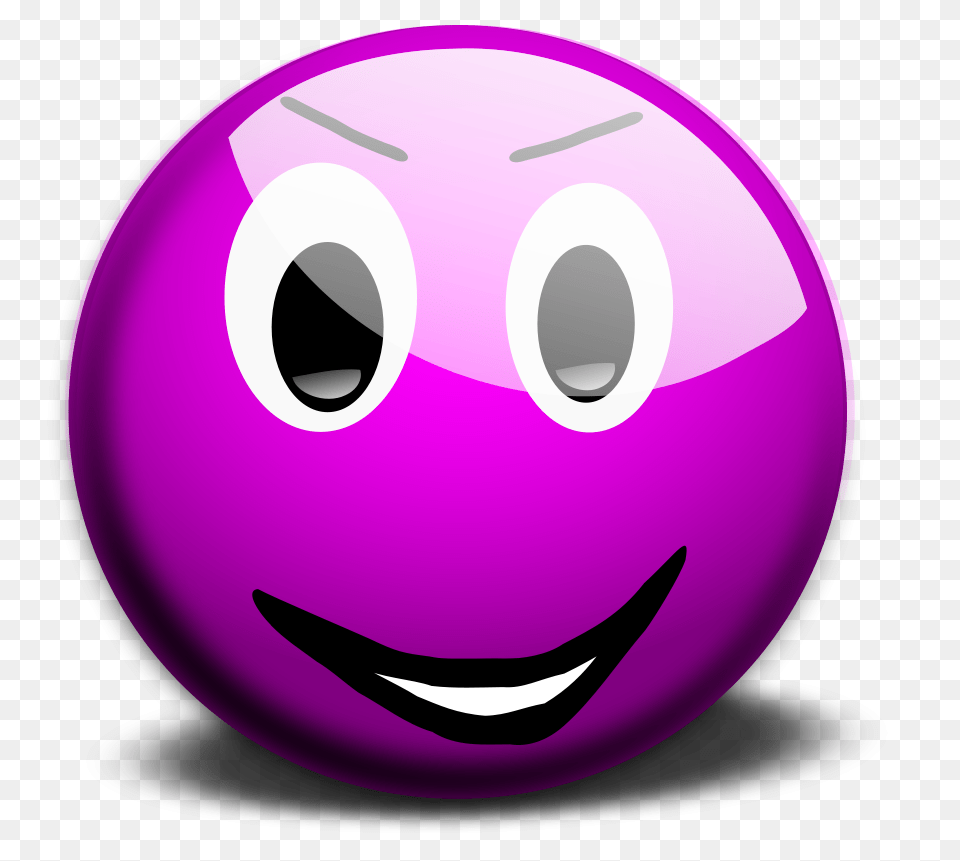 Illustration Of A Purple Smiley Face Smiley Emoticon, Sphere, Disk Free Png Download