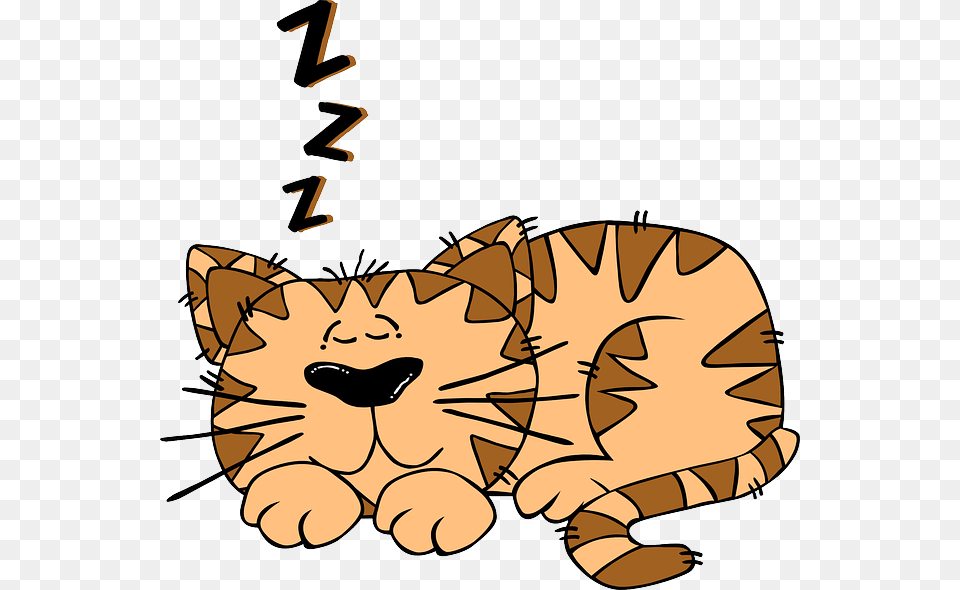 Illustration Of A Sleeping Cat Kids World Creche Montessori, Animal Png Image