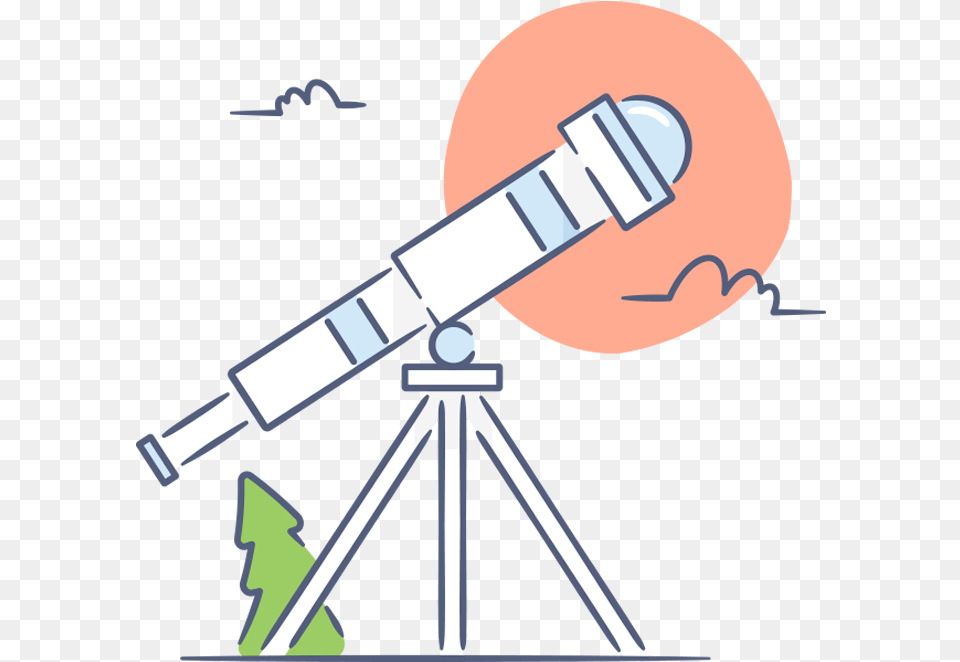 Illustration Of A Telescope, Electrical Device, Microphone Png