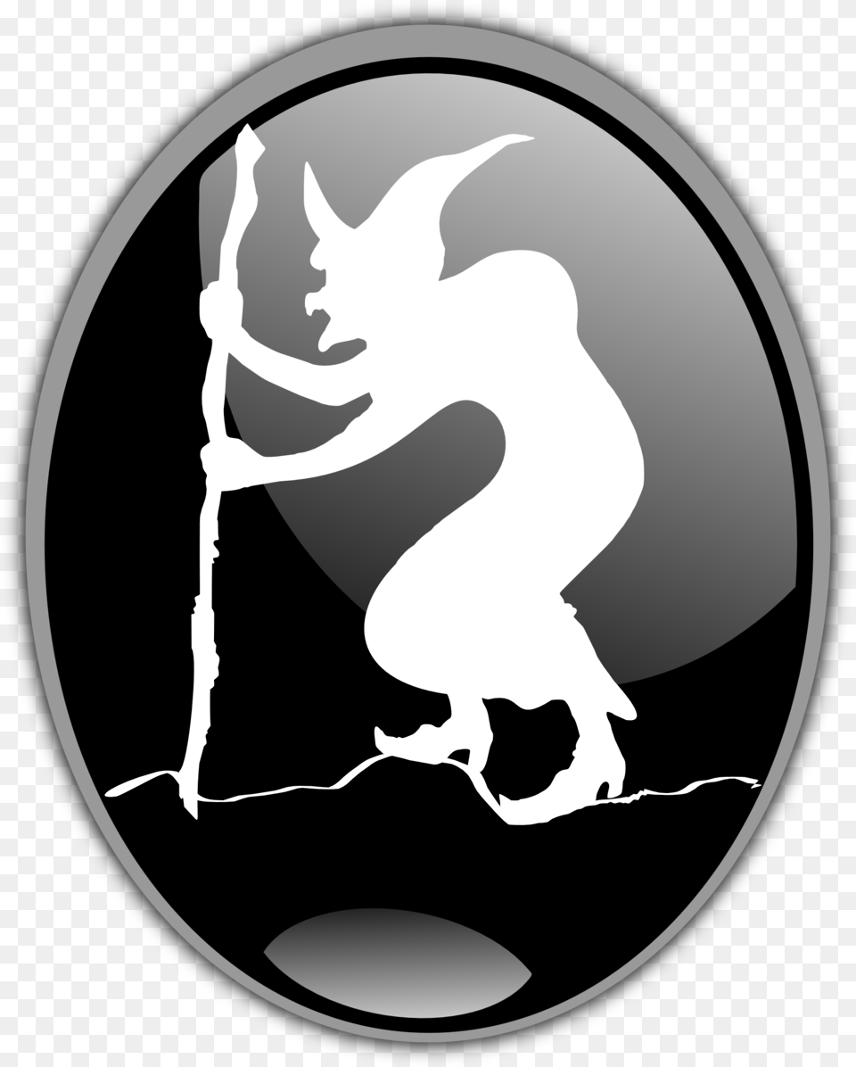 Illustration Of A Witch Silhouette Night Witches Insignia, Stencil, Person Png Image