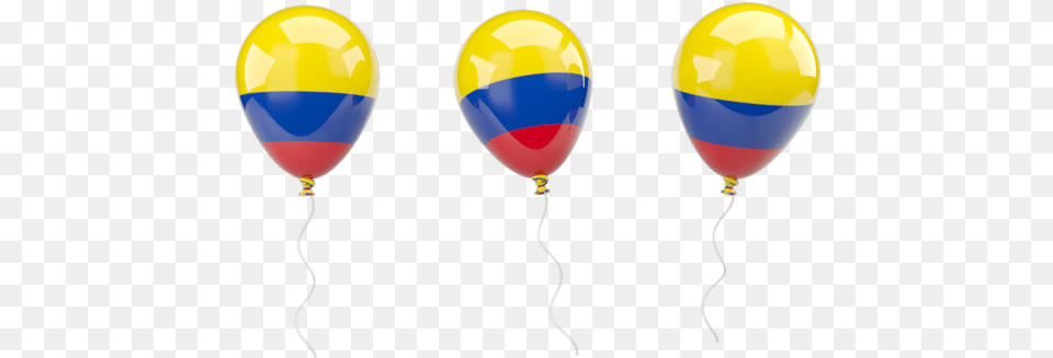Illustration Of Flag Of Colombia Colombian Balloons, Balloon Free Png