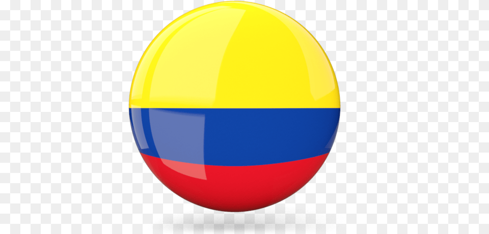 Illustration Of Flag Of Colombia Icon Colombia, Sphere, Helmet Free Png