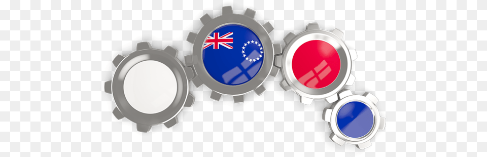Illustration Of Flag Of Cook Islands Flag, Machine, Ammunition, Grenade, Weapon Free Png Download