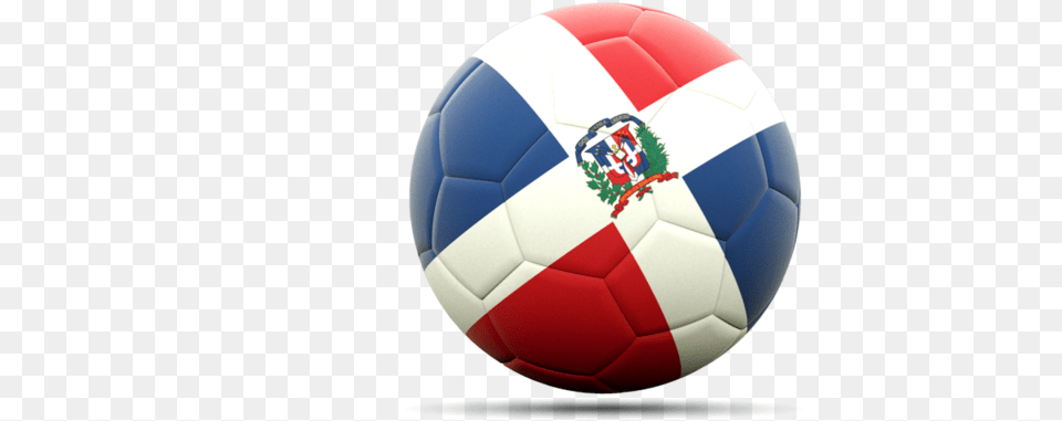 Illustration Of Flag Of Dominican Republic, Ball, Football, Soccer, Soccer Ball Free Png