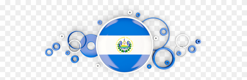 Illustration Of Flag Of El Salvador Background Ghana Flag, Logo, Sphere, Disk, Art Png