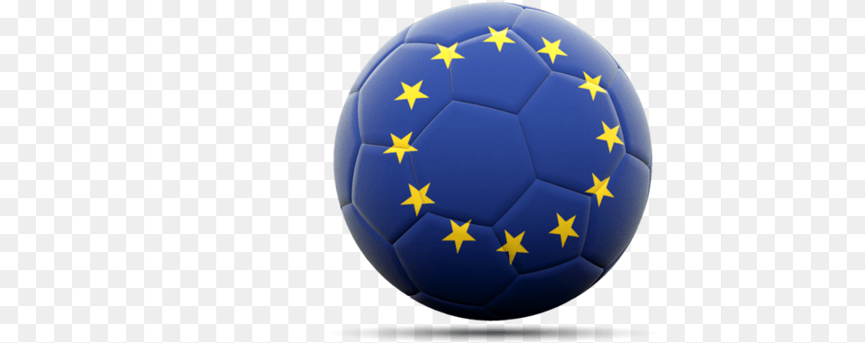 Illustration Of Flag Of European Union Kick American Football, Ball, Soccer, Soccer Ball, Sphere Free Png