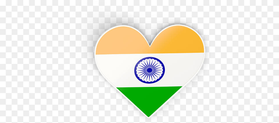 Illustration Of Flag Of India India Flag Sticker, Logo, Heart, Disk Png Image