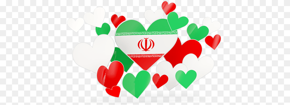 Illustration Of Flag Of Iran Indian Flag Sticker, Heart, Dynamite, Weapon Free Png Download