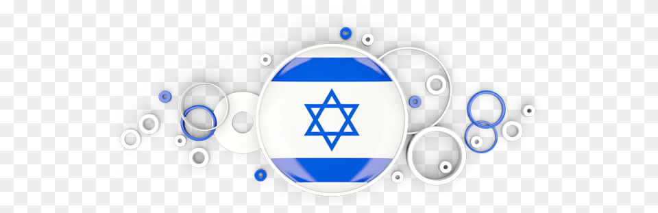Illustration Of Flag Of Israel Background De Israel, Symbol, Star Symbol, Disk, Logo Png