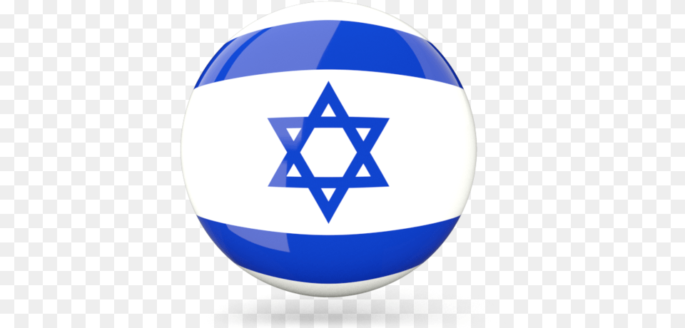 Illustration Of Flag Of Israel Israel Flag Icon, Sphere, Star Symbol, Symbol, Ball Free Png Download