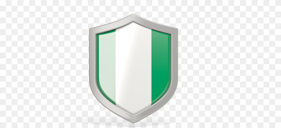 Illustration Of Flag Of Nigeria Nigeria Shield Flag, Armor Png Image