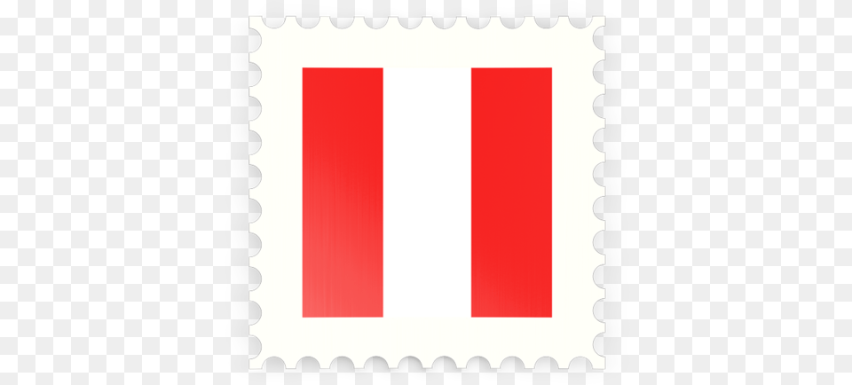 Illustration Of Flag Of Peru Icon, Postage Stamp Free Png