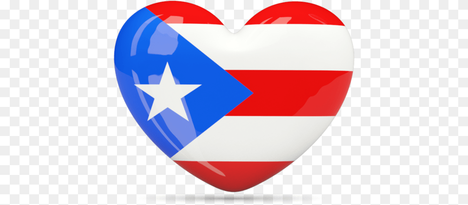 Illustration Of Flag Of Puerto Rico Puerto Rico Heart Flag, Symbol, Logo Free Transparent Png