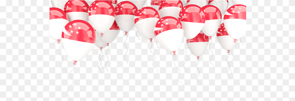 Illustration Of Flag Of Singapore Singapore Flag Frame, Balloon, People, Person Free Png Download