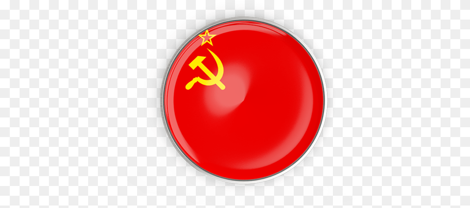 Illustration Of Flag Of Soviet Union Soviet Union Flag Button, Sphere, Disk Png