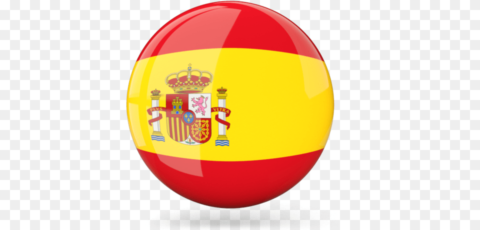 Illustration Of Flag Of Spain Spain Flag Round, Sphere, Logo, Ball, Football Png