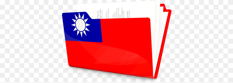 Illustration Of Flag Of Taiwan Taiwan Folder Icon, Taiwan Flag Png